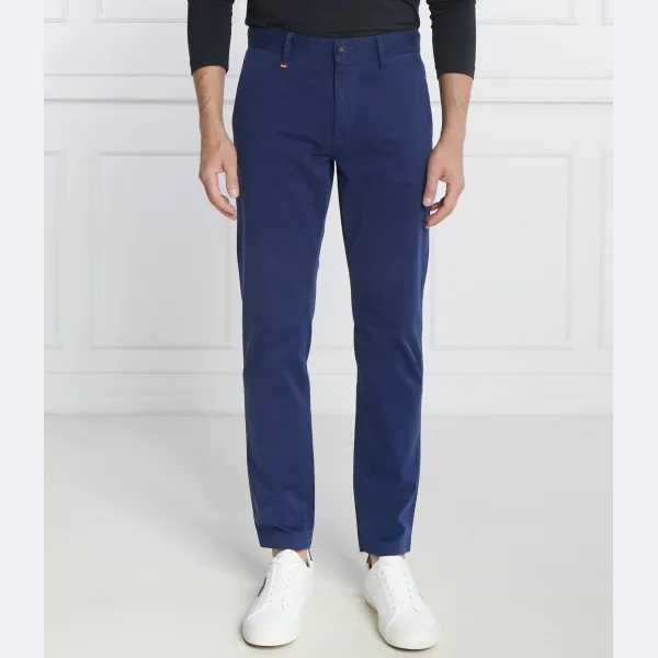 Зауженные брюки чинос скино-табер Boss, синий
Зауженные брюки чинос скино-табер Boss, синий