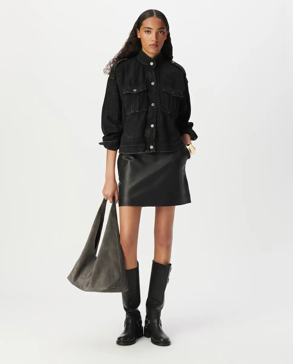 Женская куртка на пуговицах с карманами IKKS, темно-серый
Женская куртка на пуговицах с карманами IKKS, темно-серый