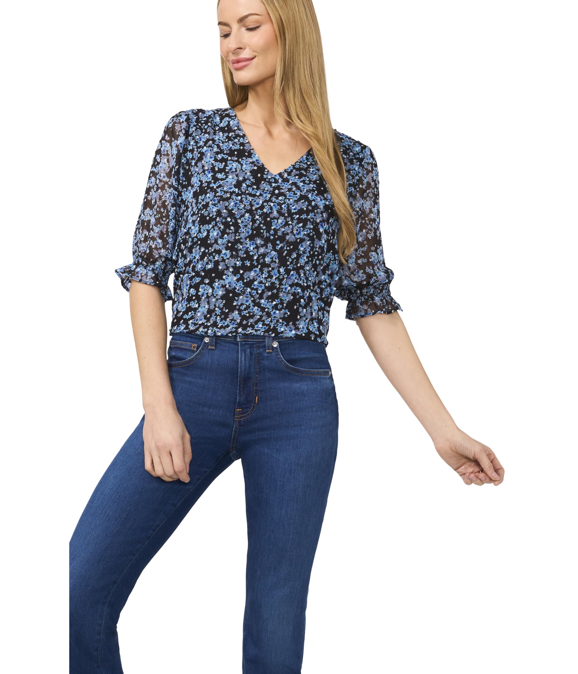 Блуза CeCe Elbow, цвет Rich Black 
Блуза CeCe Elbow, цвет Rich Black