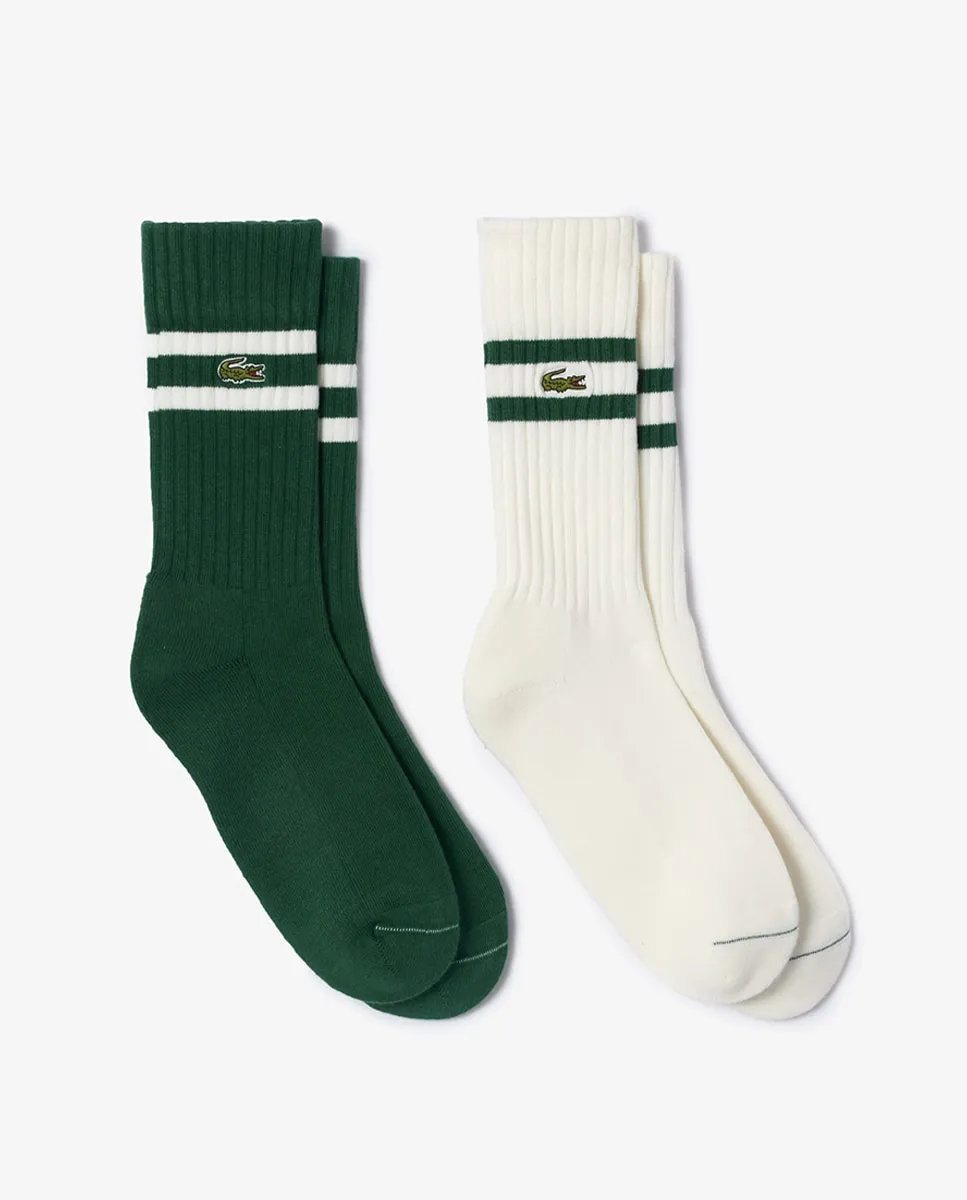 Набор из двух однотонных длинных носков Lacoste, зеленый
Набор из двух однотонных длинных носков Lacoste, зеленый