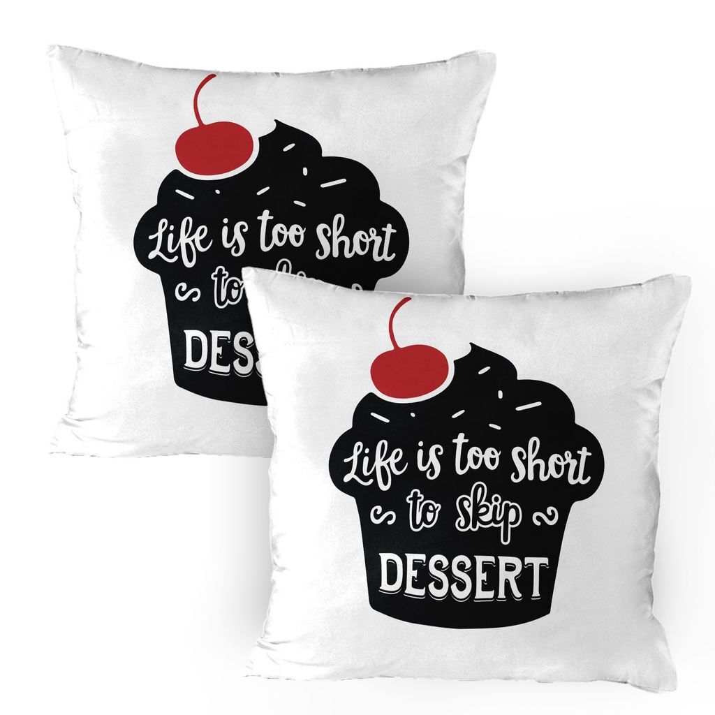 ABAKUHAUS Dessert Чехлы для подушек, набор из 2 шт., Жизнь слишком коротка, чтобы пропустить Dessert Dessert Quote Muffin Silhouette с вишней, Чехол для подушки с декоративным принтом, 80x80 см, Черный Белый Красный
ABAKUHAUS Dessert Чехлы для подушек, набор из 2 шт., Жизнь слишком коротка, чтобы пропустить Dessert Dessert Quote Muffin Silhouette с вишней, Чехол для подушки с декоративным принтом, 80x80 см, Черный Белый Красный