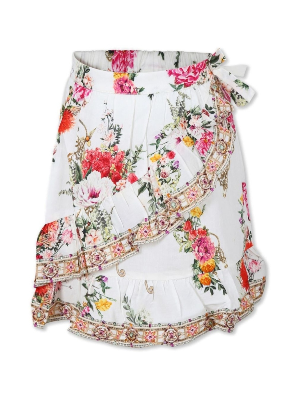 Мини-юбка с оборками и запахом Camilla Kids, белый
Мини-юбка с оборками и запахом Camilla Kids, белый