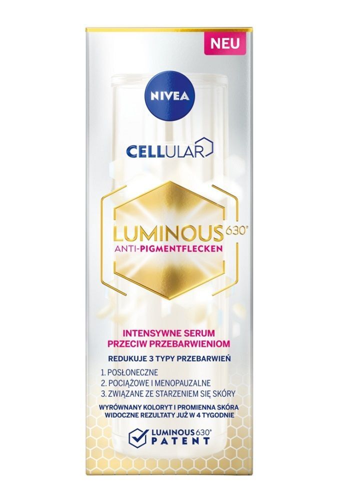 Nivea Cellular Luminous сыворотка для лица, 30 ml
Nivea Cellular Luminous сыворотка для лица, 30 ml