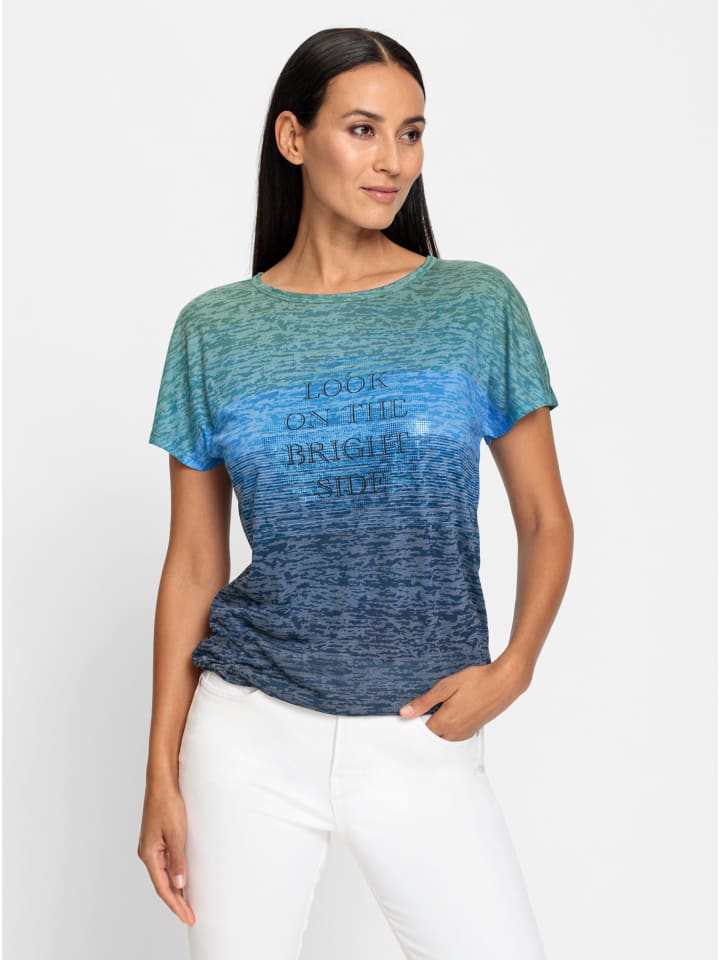 Рубашка с круглым вырезом и темно-синим принтом Heine
Рубашка с круглым вырезом и темно-синим принтом Heine