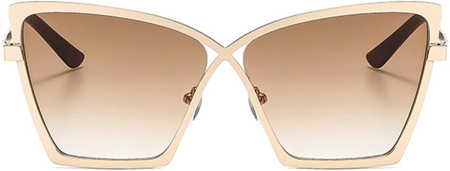 Солнцезащитные очки Willochra большого размера в винтажном стиле «кошачий глаз» для женщин, модные и роскошные, градиентные, неровной формы, цвета шампанского, с защитой от УФ-излучения UV400, C4
Солнцезащитные очки Willochra большого размера в винтажном стиле «кошачий глаз» для женщин, модные и роскошные, градиентные, неровной формы, цвета шампанского, с защитой от УФ-излучения UV400, C4