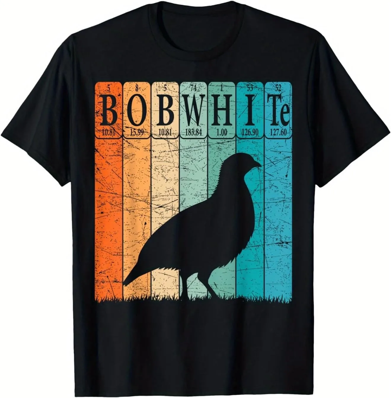 Футболка Bobwhite Bird Graphic для мужчин, черная с цветными полосками NEKO MENA
Футболка Bobwhite Bird Graphic для мужчин, черная с цветными полосками NEKO MENA