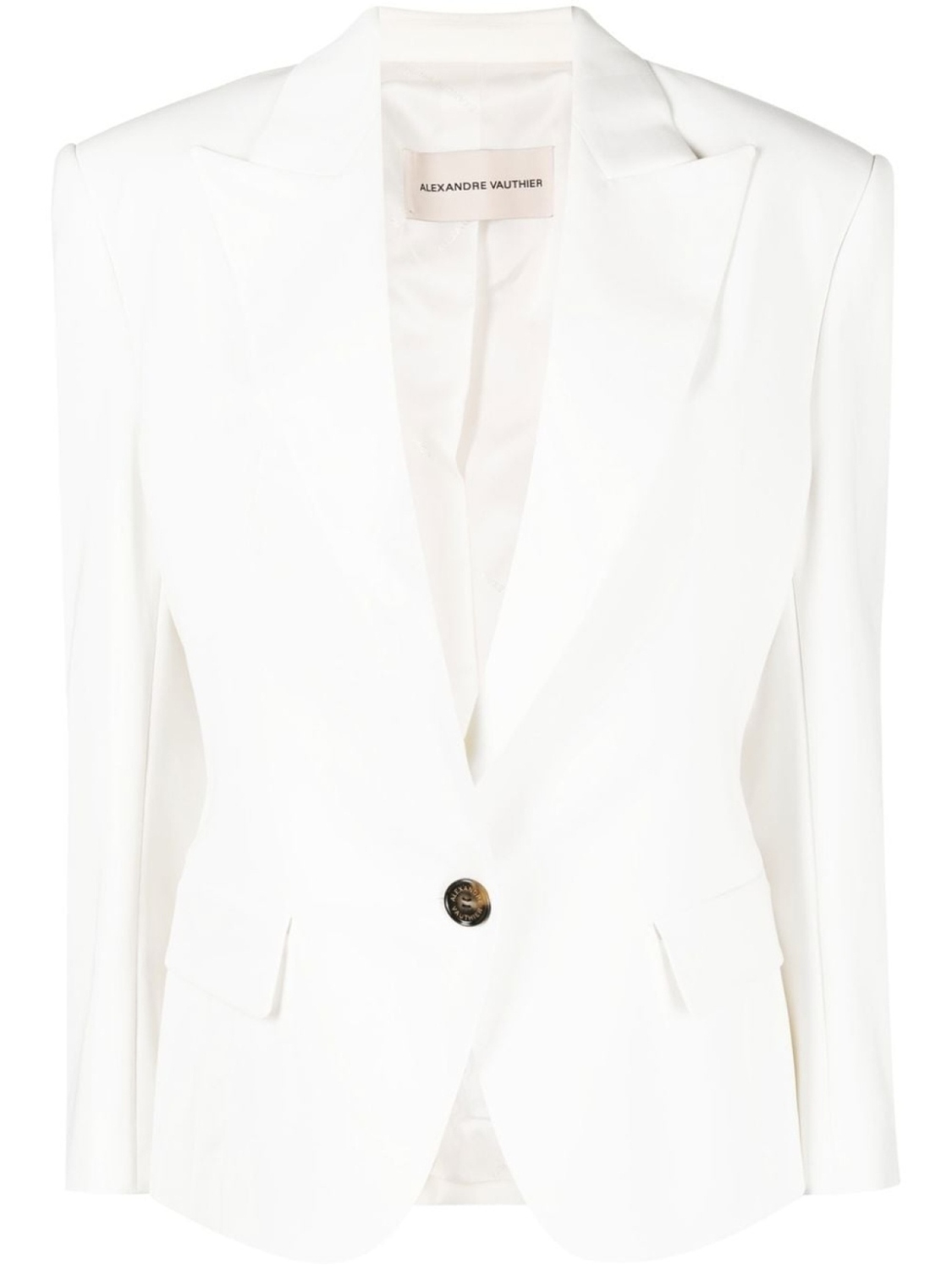 Alexandre Vauthier однобортный блейзер, белый
Alexandre Vauthier однобортный блейзер, белый