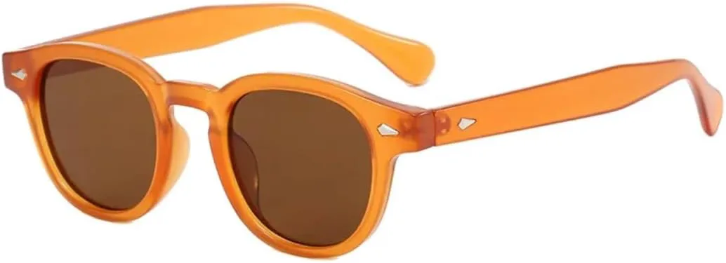 Модные ретро круглые солнцезащитные очки для женщин с заклепками, мужские солнцезащитные очки UV400 в стиле панк с леопардовым принтом UATXTAU, Orange Brown
Модные ретро круглые солнцезащитные очки для женщин с заклепками, мужские солнцезащитные очки UV400 в стиле панк с леопардовым принтом UATXTAU, Orange Brown