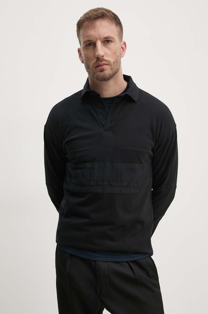 Хлопковый топ с длинными рукавами United Colors of Benetton, черный
Хлопковый топ с длинными рукавами United Colors of Benetton, черный