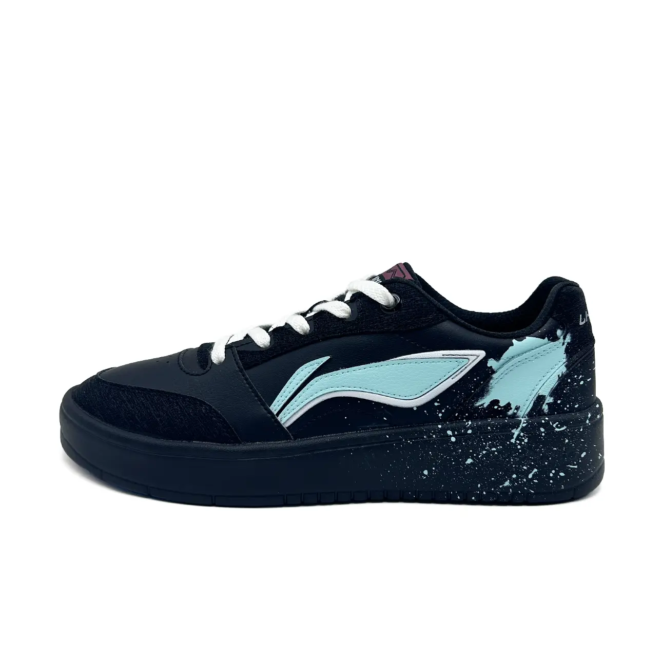 LINING Лининг Юаньбао V3 Мятное северное сияние Амортизирующие низкие скейтбордские кроссовки Мужские Сине-зеленые - Черно-зеленые, цвет Black Green 
LINING Лининг Юаньбао V3 Мятное северное сияние Амортизирующие низкие скейтбордские кроссовки Мужские Сине-зеленые - Черно-зеленые, цвет Black Green