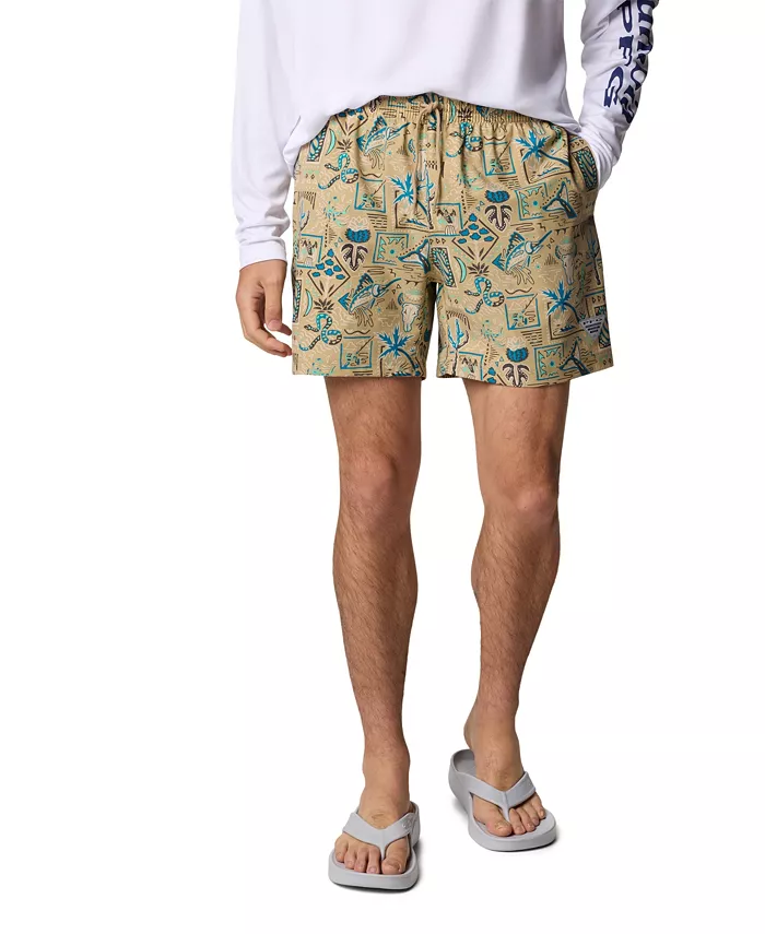 Мужские шорты PFG Rambler с принтом Columbia, коричневый
Мужские шорты PFG Rambler с принтом Columbia, коричневый