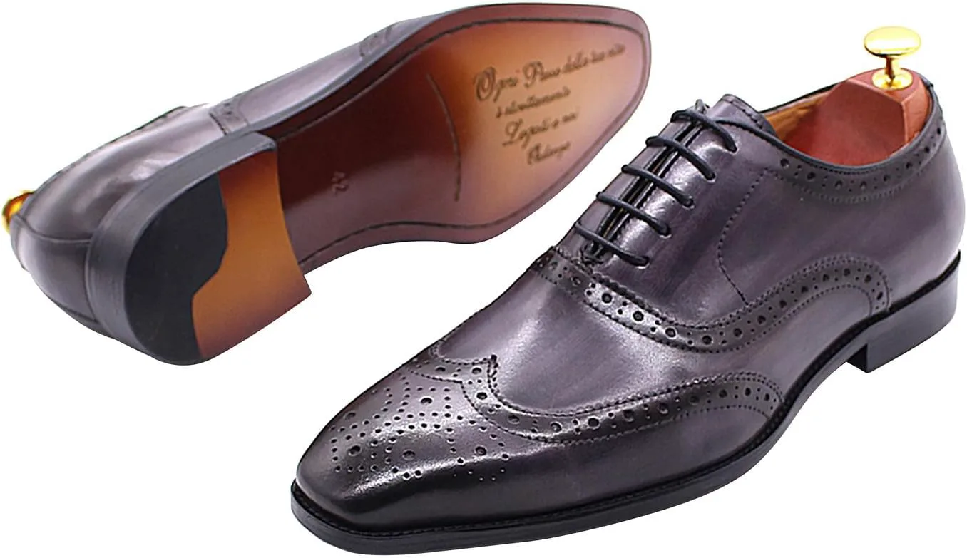 Мужские оксфорды Santimon, классические туфли с броуговой отделкой, кожаные туфли для костюма, смокинга, свадьбы, бизнеса, повседневной носки и выпускного балла, удобные туфли для мужчин, серый
Мужские оксфорды Santimon, классические туфли с броуговой отделкой, кожаные туфли для костюма, смокинга, свадьбы, бизнеса, повседневной носки и выпускного балла, удобные туфли для мужчин, серый