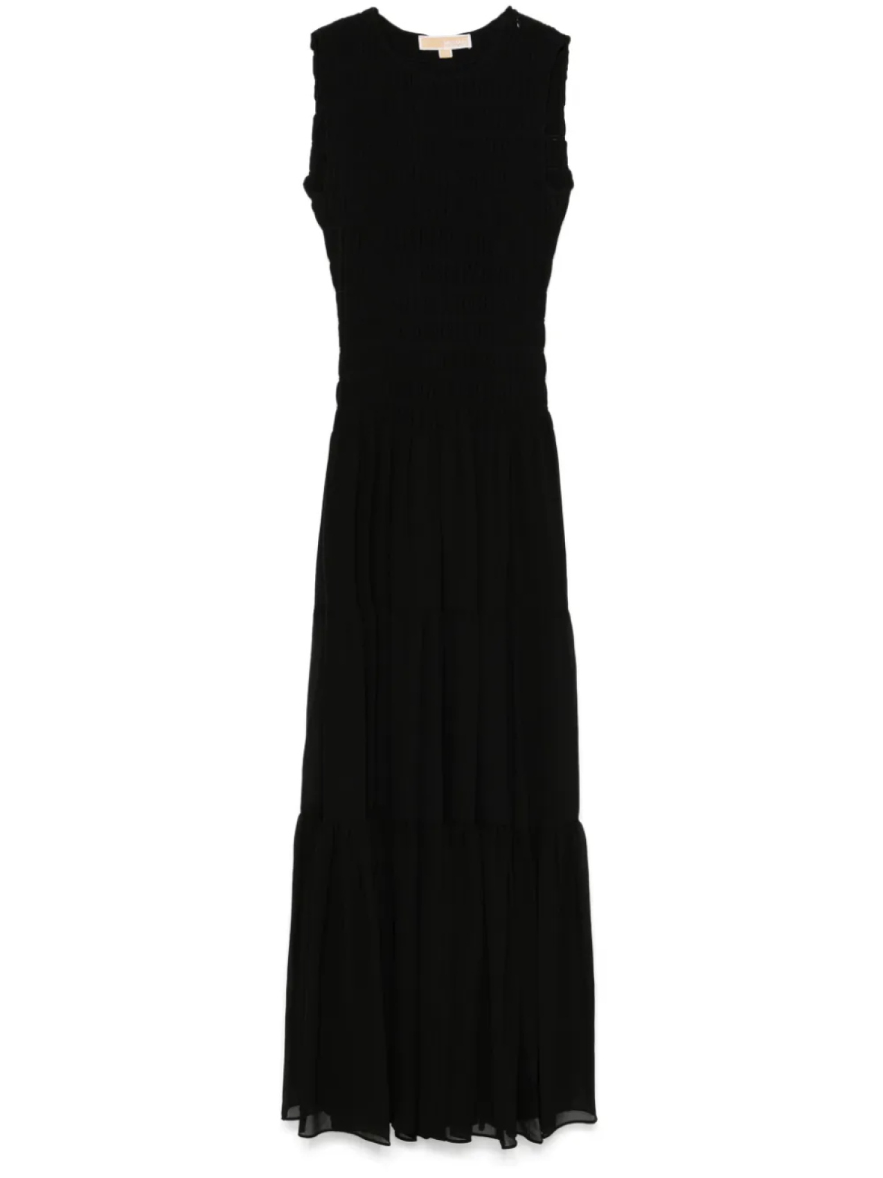 Платье макси из собранного жоржета от Michael Kors, черный
Платье макси из собранного жоржета от Michael Kors, черный