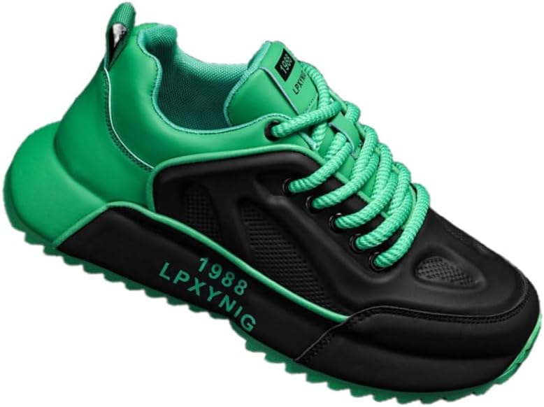 Мужские кроссовки большого размера - кожаная поверхность, противоскользящая резиновая подошва, прочные, подходят для активного отдыха, повседневного использования, бега и занятий в спортзале Clolinde, зеленый
Мужские кроссовки большого размера - кожаная поверхность, противоскользящая резиновая подошва, прочные, подходят для активного отдыха, повседневного использования, бега и занятий в спортзале Clolinde, зеленый