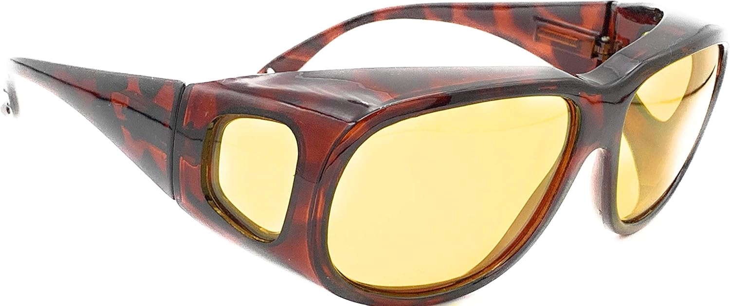 Поляризованные солнцезащитные очки для ночного вождения, надеваемые поверх очков - очень большой размер (60015 Черепаховая оправа, 65) Pink Ribbon Shades, Inc., Tortoise
Поляризованные солнцезащитные очки для ночного вождения, надеваемые поверх очков - очень большой размер (60015 Черепаховая оправа, 65) Pink Ribbon Shades, Inc., Tortoise