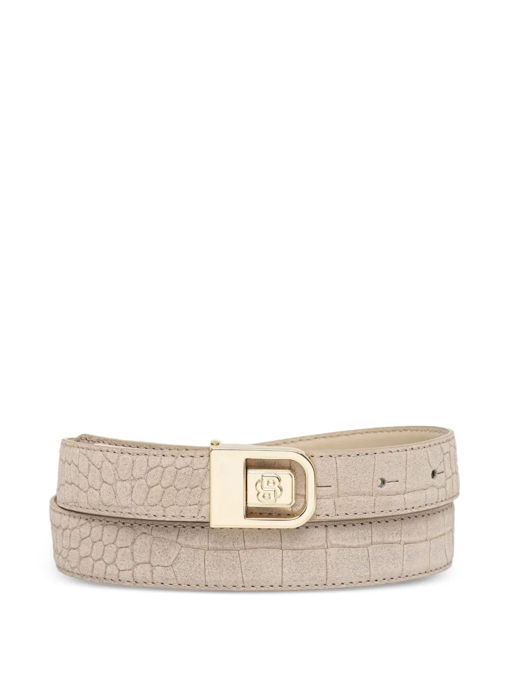 Ремень с тиснением под кожу крокодила BOSS, нейтральный
Ремень с тиснением под кожу крокодила BOSS, нейтральный