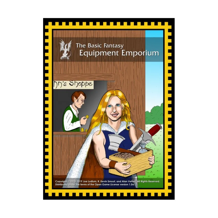 Equipment Emporium, Basic Fantasy (d20), мягкая обложка
Equipment Emporium, Basic Fantasy (d20), мягкая обложка