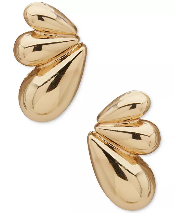 Объемные серьги-пуговицы в форме веера золотистого оттенка Anne Klein, gold
Объемные серьги-пуговицы в форме веера золотистого оттенка Anne Klein, gold