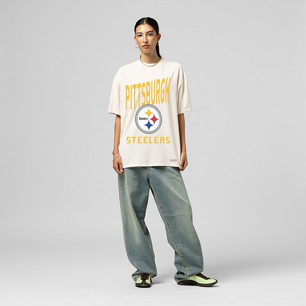 Женская футболка boyfriend с логотипом Pittsburgh Steelers Mitchell & Ness
Женская футболка boyfriend с логотипом Pittsburgh Steelers Mitchell & Ness