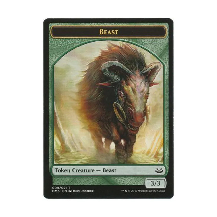 CCG Зверь — жетон № 009 (С), MTG - Modern Masters 2017
CCG Зверь — жетон № 009 (С), MTG - Modern Masters 2017