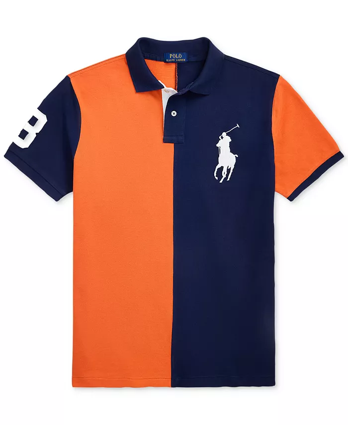 Мужская поло с вышивкой Big Pony, slim fit, из сетчатой ткани Polo Ralph Lauren, оранжевый
Мужская поло с вышивкой Big Pony, slim fit, из сетчатой ткани Polo Ralph Lauren, оранжевый