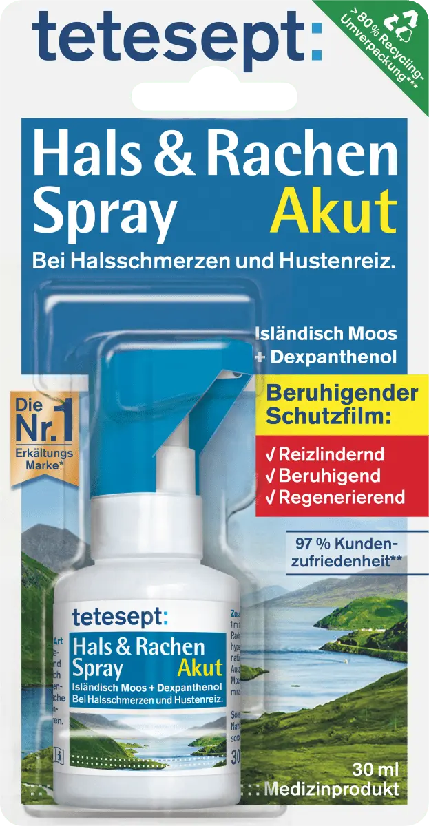 Спрей для шеи и горла с исландским мхом 30мл tetesept
Спрей для шеи и горла с исландским мхом 30мл tetesept