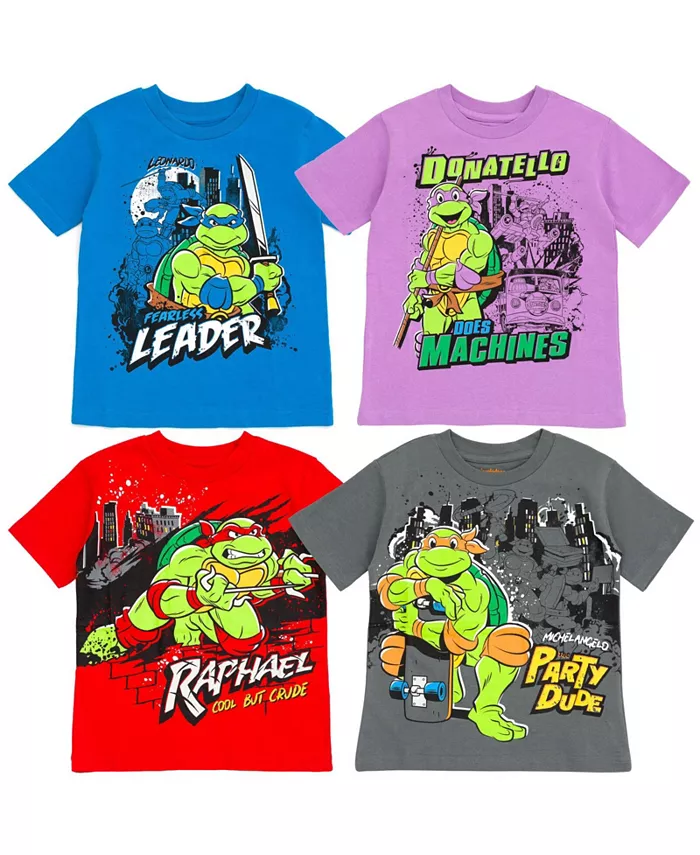 Футболки "Leonardo Michelangelo Raphael Donatello" набор из 4 штук для детей от малышей до подростков TEENAGE MUTANT NINJA TURTLES, мультиколор, Бежевый, Футболки "Leonardo Michelangelo Raphael Donatello" набор из 4 штук для детей от малышей до подростков
Футболки "Leonardo Michelangelo Raphael Donatello" набор из 4 штук для детей от малышей до подростков TEENAGE MUTANT NINJA TURTLES, мультиколор, Бежевый, Футболки "Leonardo Michelangelo Raphael Donatello" набор из 4 штук для детей от малышей до подростков