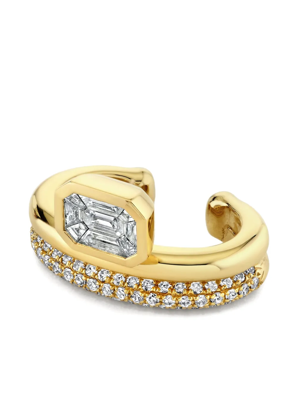 Серьга-кафф Floating Bezel из желтого золота с бриллиантами SHAY, золотой
Серьга-кафф Floating Bezel из желтого золота с бриллиантами SHAY, золотой