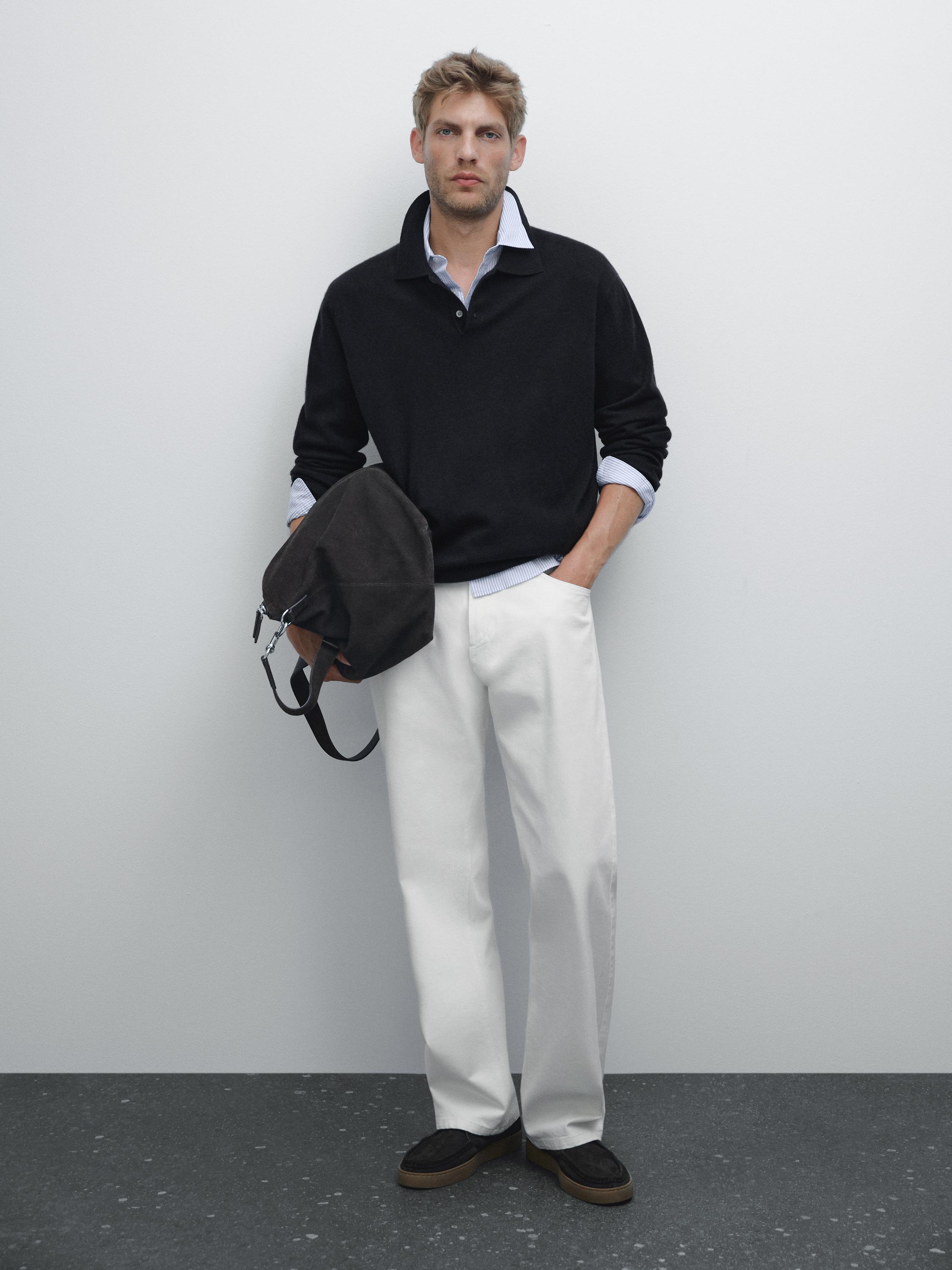 Рубашка-Поло из 100% кашемира в рубчик Massimo Dutti, темно-синий
Рубашка-Поло из 100% кашемира в рубчик Massimo Dutti, темно-синий