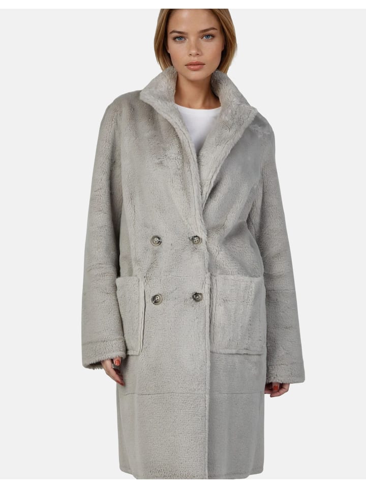 WHITE LABEL Двустороннее пальто цвета таупе
WHITE LABEL Двустороннее пальто цвета таупе