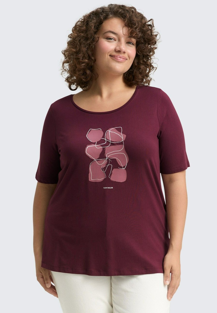 Футболка TOM TAILOR PLUS SIZE, Bordeaux/Red/Bordeaux
Футболка TOM TAILOR PLUS SIZE, Bordeaux/Red/Bordeaux
