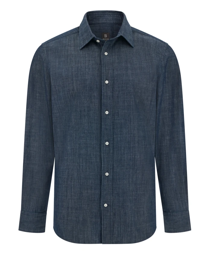 Джинсовая рубашка из хлопка стандартного кроя Boggi Milano, синий
Джинсовая рубашка из хлопка стандартного кроя Boggi Milano, синий