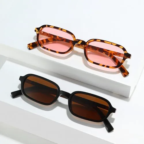 Прямоугольные солнцезащитные очки для женщин в винтажном стиле, защита от УФ-излучения UV400 для мужчин, модные панк-солнцезащитные очки MTZJH, Leopard Clear
Прямоугольные солнцезащитные очки для женщин в винтажном стиле, защита от УФ-излучения UV400 для мужчин, модные панк-солнцезащитные очки MTZJH, Leopard Clear