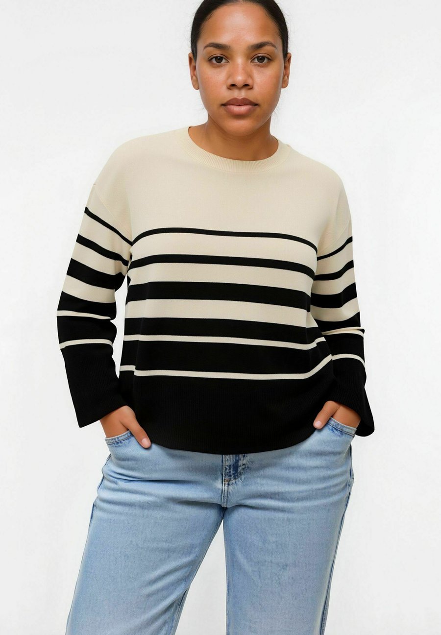 Джемпер Vero Moda Curve VMCSABA, Birch/Off-White
Джемпер Vero Moda Curve VMCSABA, Birch/Off-White