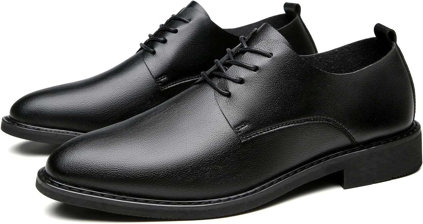 Мужские оксфорды на шнуровке с удобным круглым носком, противоскользящей подошвой, модные повседневные кожаные туфли для работы, бизнеса и официальных мероприятий Generic, черный
Мужские оксфорды на шнуровке с удобным круглым носком, противоскользящей подошвой, модные повседневные кожаные туфли для работы, бизнеса и официальных мероприятий Generic, черный