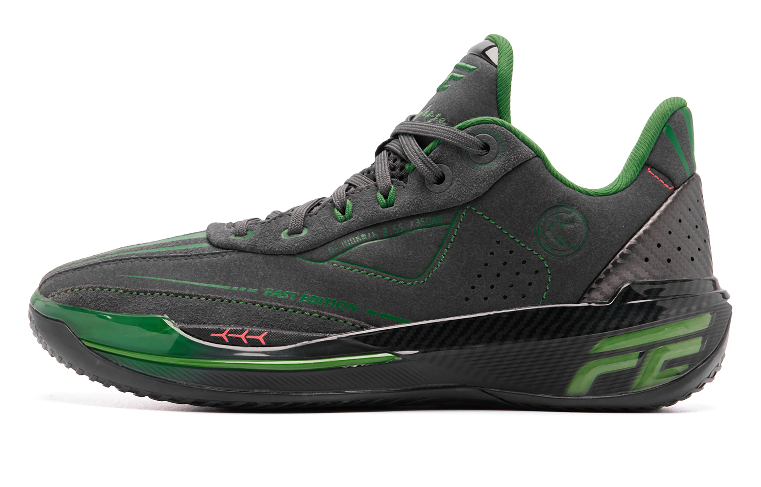 QIAODAN Баскетбольные кроссовки FE2.0, низкие, мужские, цвет: молния, серый, лист лотоса, зеленый
QIAODAN Баскетбольные кроссовки FE2.0, низкие, мужские, цвет: молния, серый, лист лотоса, зеленый