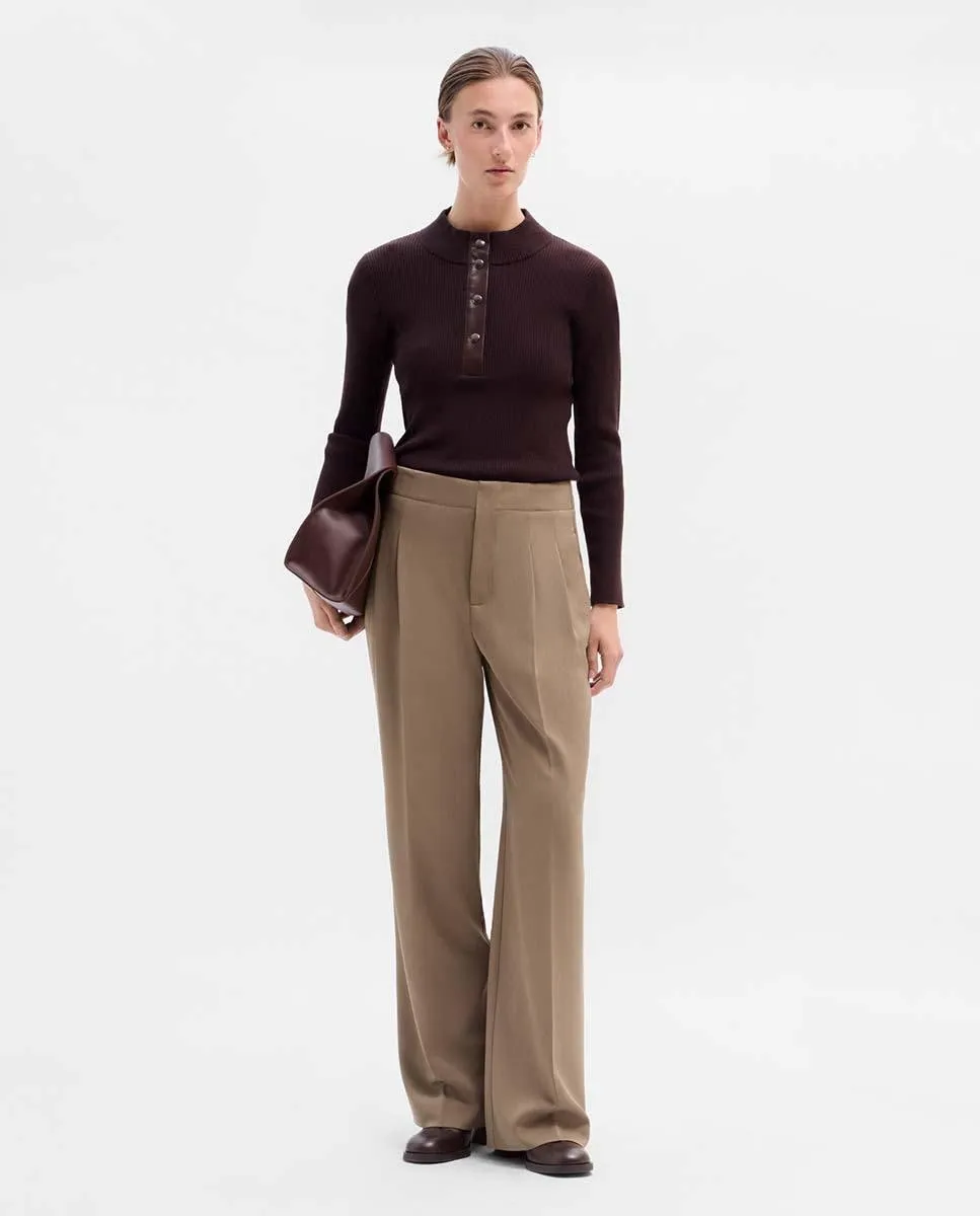 Женские длинные брюки с двойной складкой Simorra, коричневый
Женские длинные брюки с двойной складкой Simorra, коричневый