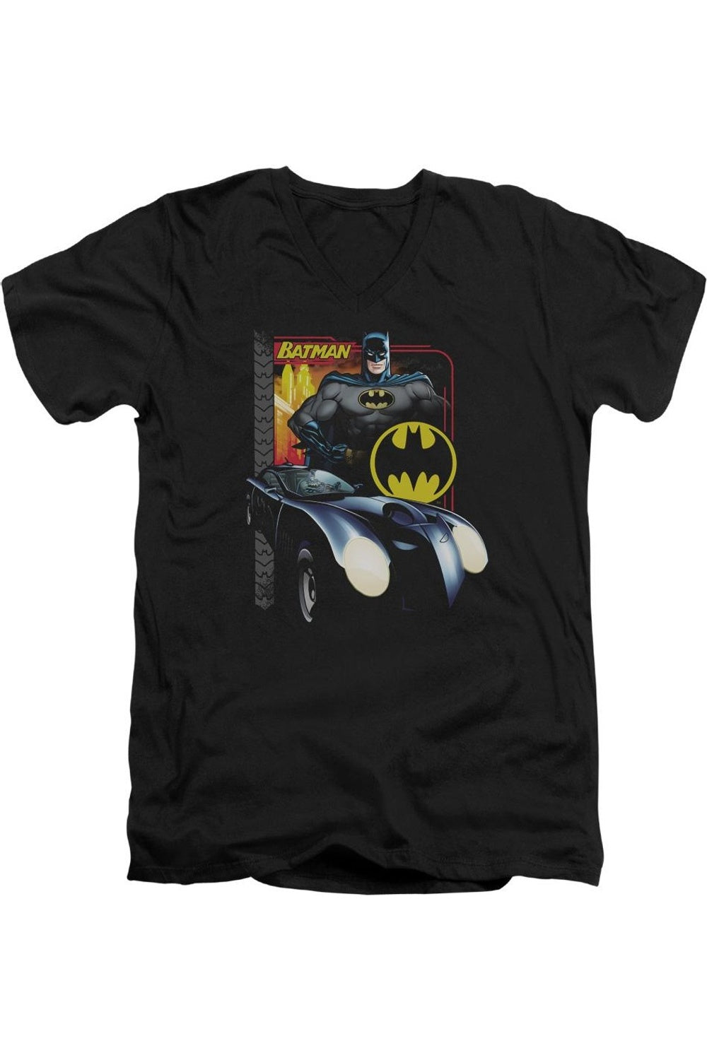 Футболка с коротким рукавом и V-образным вырезом для взрослых Batman Bat Racing Gildan, черный
Футболка с коротким рукавом и V-образным вырезом для взрослых Batman Bat Racing Gildan, черный