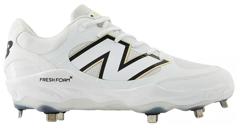 Мужские металлические бейсбольные бутсы New Balance Fresh Foam X 3000 V7, белый/черный
Мужские металлические бейсбольные бутсы New Balance Fresh Foam X 3000 V7, белый/черный