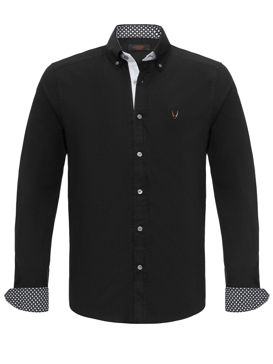 Рубашка By Diess Collection Regular fit Button Up, черный
Рубашка By Diess Collection Regular fit Button Up, черный