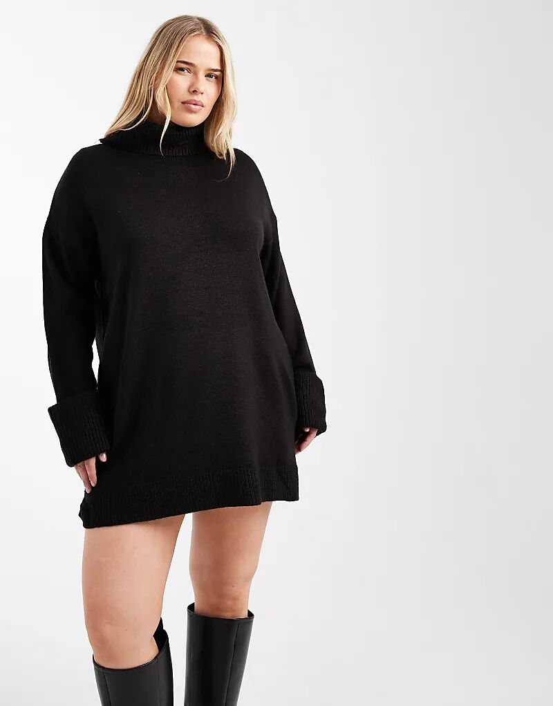 Платье-джемпер Brave Soul Plus с высоким воротом, черное
Платье-джемпер Brave Soul Plus с высоким воротом, черное