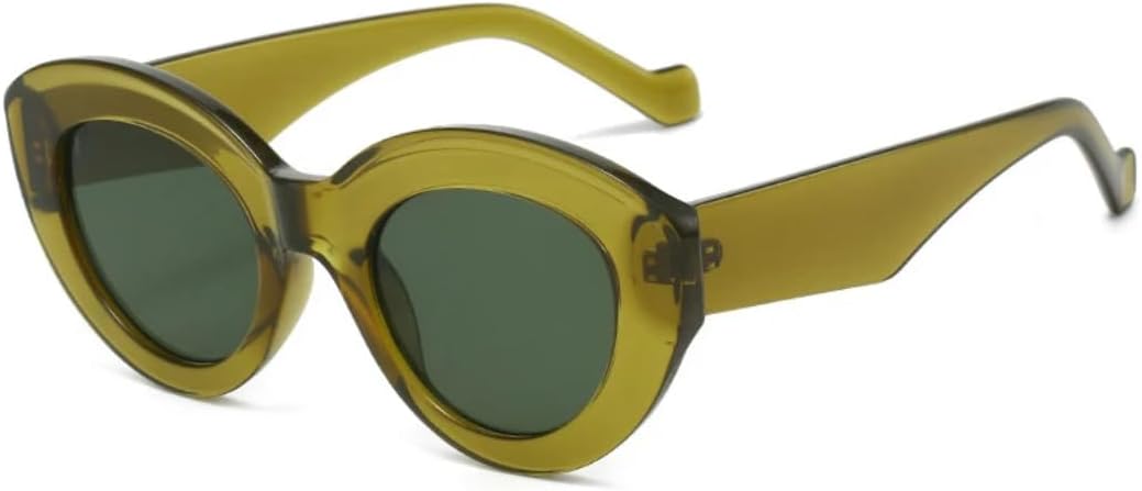 Женские солнцезащитные очки «кошачий глаз» оливково-зеленого цвета в стиле ретро с защитой от УФ-излучения UV400, мужские овальные очки класса люкс VVTWSSW, Olive Green Green
Женские солнцезащитные очки «кошачий глаз» оливково-зеленого цвета в стиле ретро с защитой от УФ-излучения UV400, мужские овальные очки класса люкс VVTWSSW, Olive Green Green