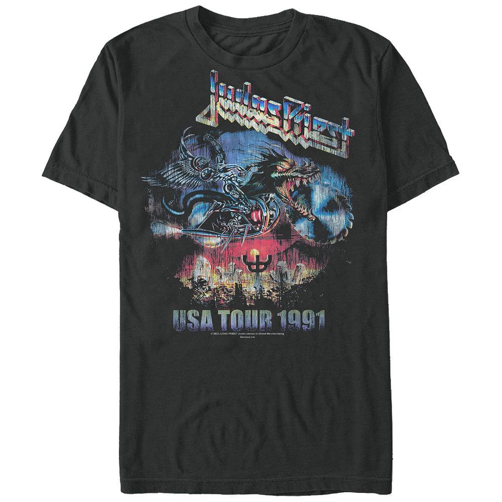 Мужская футболка Judas Priest USA Tour 1991 с графическим рисунком Licensed Character, черный
Мужская футболка Judas Priest USA Tour 1991 с графическим рисунком Licensed Character, черный