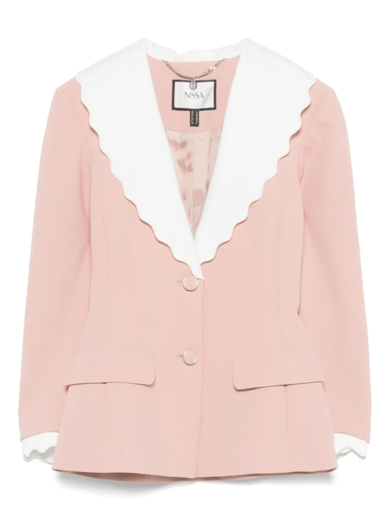 Блейзер с фестончатыми лацканами NISSA, розовый
Блейзер с фестончатыми лацканами NISSA, розовый