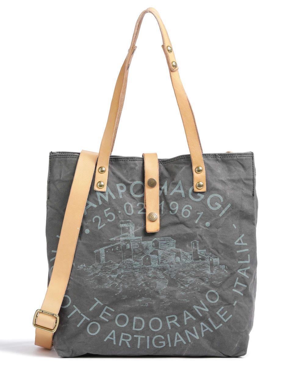 Хлопковая сумка-ведро Campomaggi, серый
Хлопковая сумка-ведро Campomaggi, серый