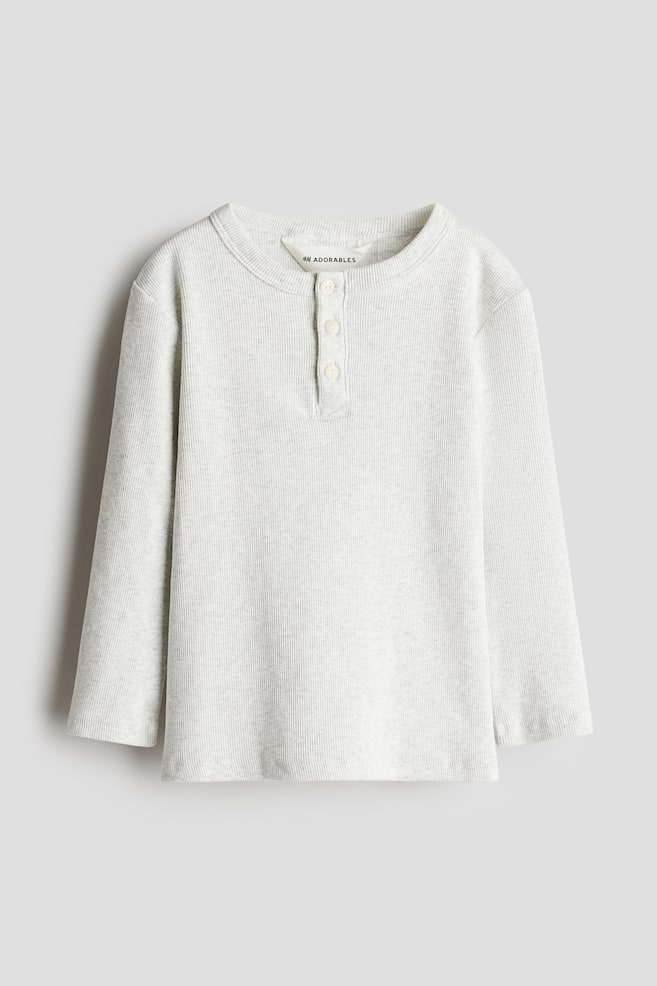 Хлопковая рубашка Хенли H&M, серый
Хлопковая рубашка Хенли H&M, серый