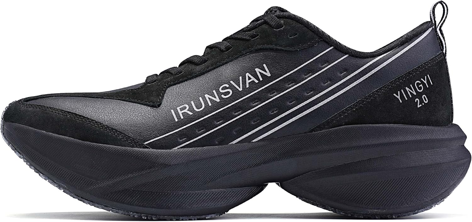 Беговые кроссовки с углеродной вставкой для зимы - водонепроницаемые, дышащие, амортизирующие кроссовки с полной кожей, поддержкой свода стопы и противоскользящей подошвой Irunsvan, черный
Беговые кроссовки с углеродной вставкой для зимы - водонепроницаемые, дышащие, амортизирующие кроссовки с полной кожей, поддержкой свода стопы и противоскользящей подошвой Irunsvan, черный