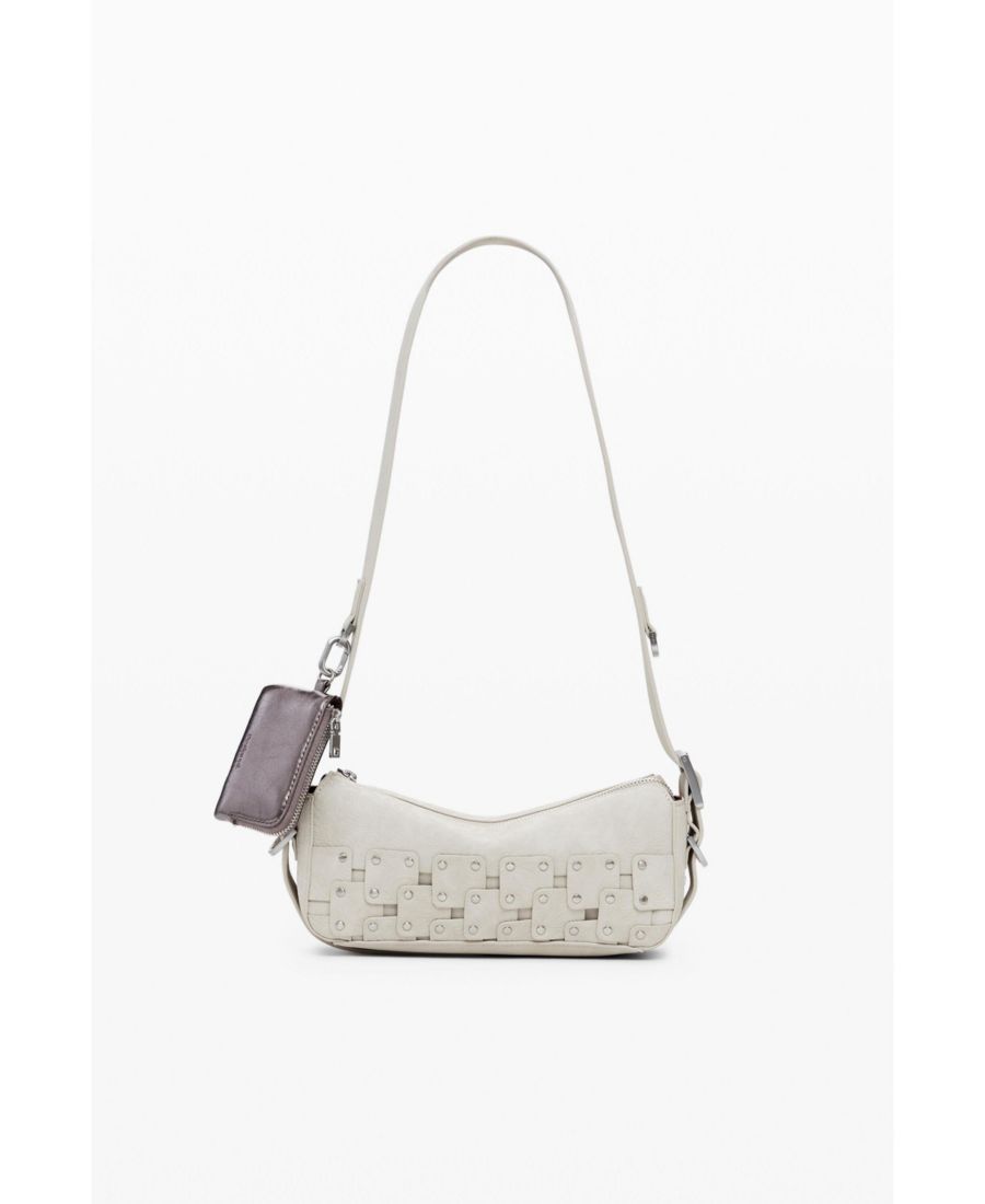 Женская маленькая сумка с заклепками и нашивками Desigual, Off white
Женская маленькая сумка с заклепками и нашивками Desigual, Off white