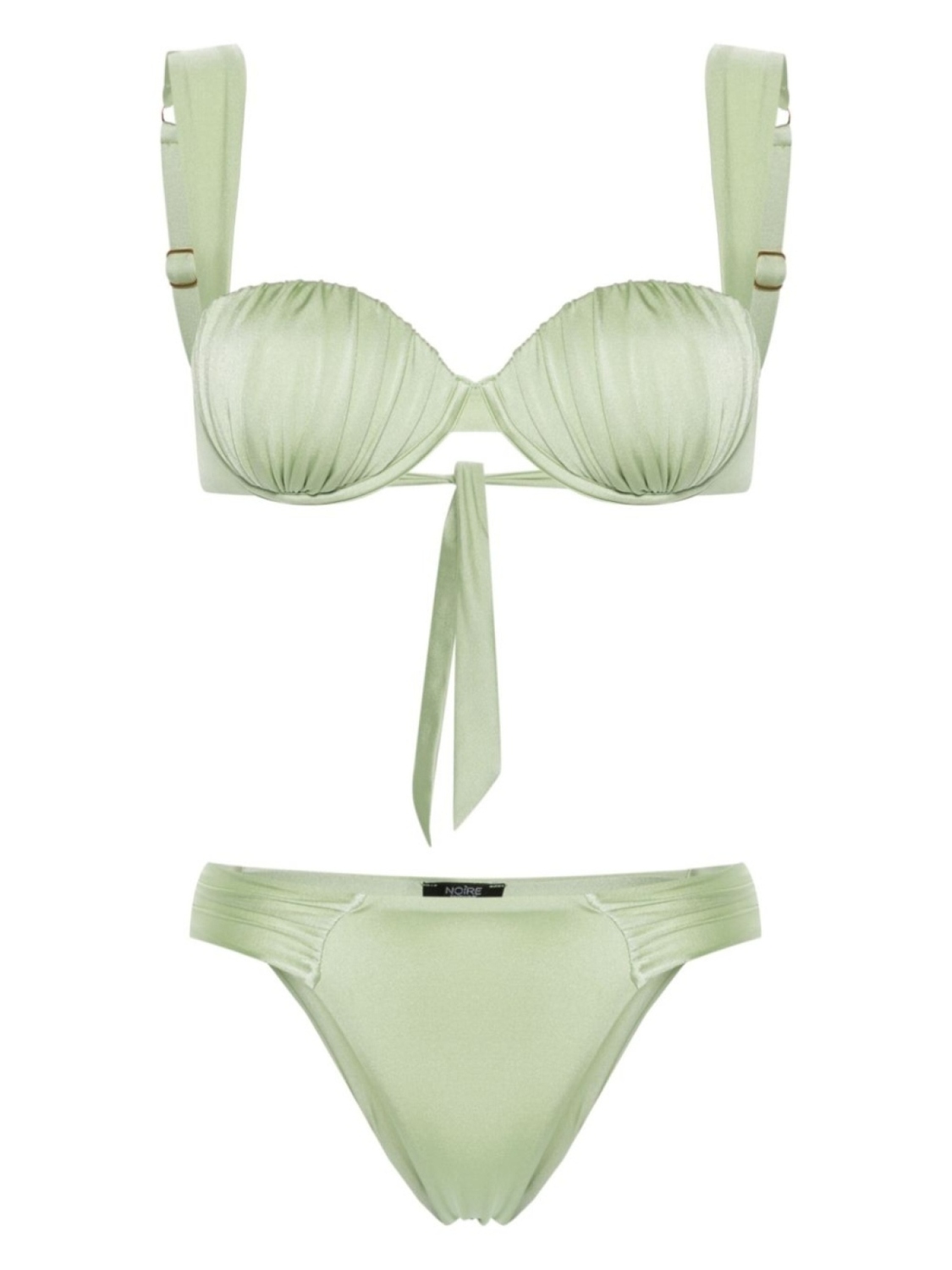 Бикини-балконет со сборками Noire Swimwear, зеленый
Бикини-балконет со сборками Noire Swimwear, зеленый