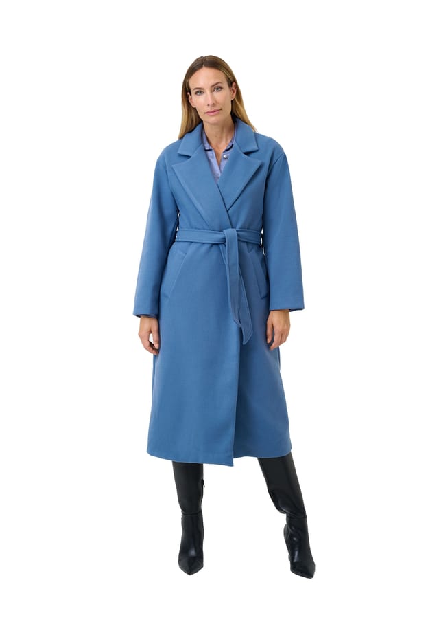 Пальто Мириам с поясом и отложным воротником Ricano, синий
Пальто Мириам с поясом и отложным воротником Ricano, синий